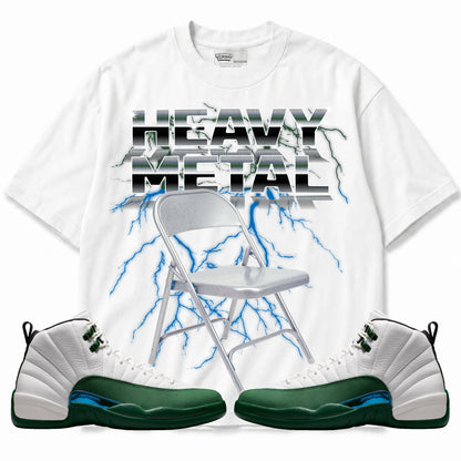 Rebranded Studios Heavy Metal Air Jordan 12 Bucks T-shirt — main
