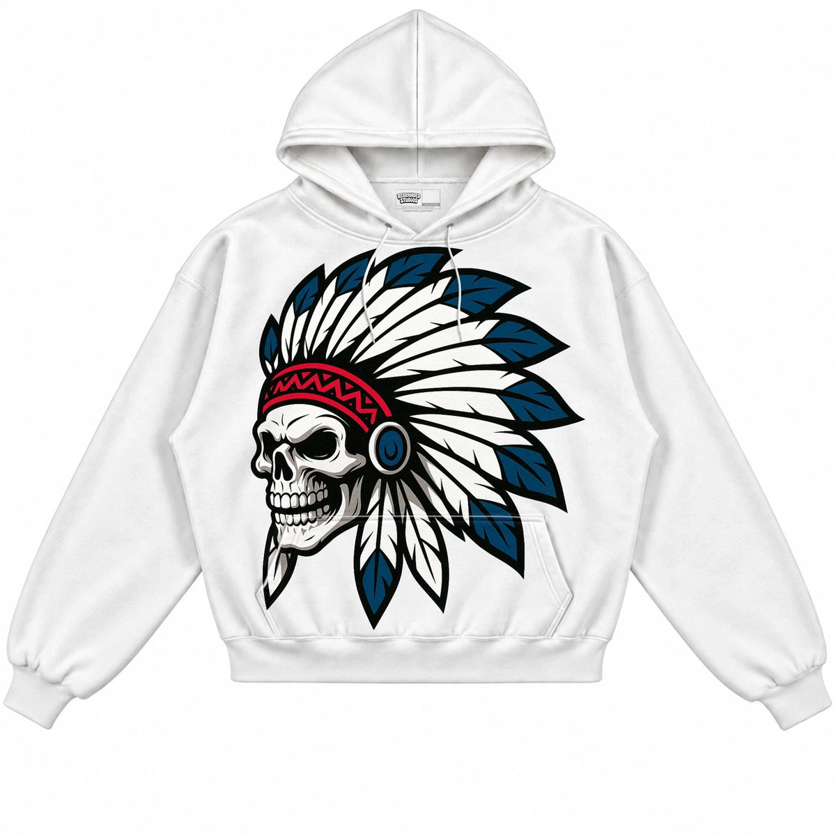 Rebranded Studios Chief 2.0 Air Jordan 3 True Blue White hoodie — front