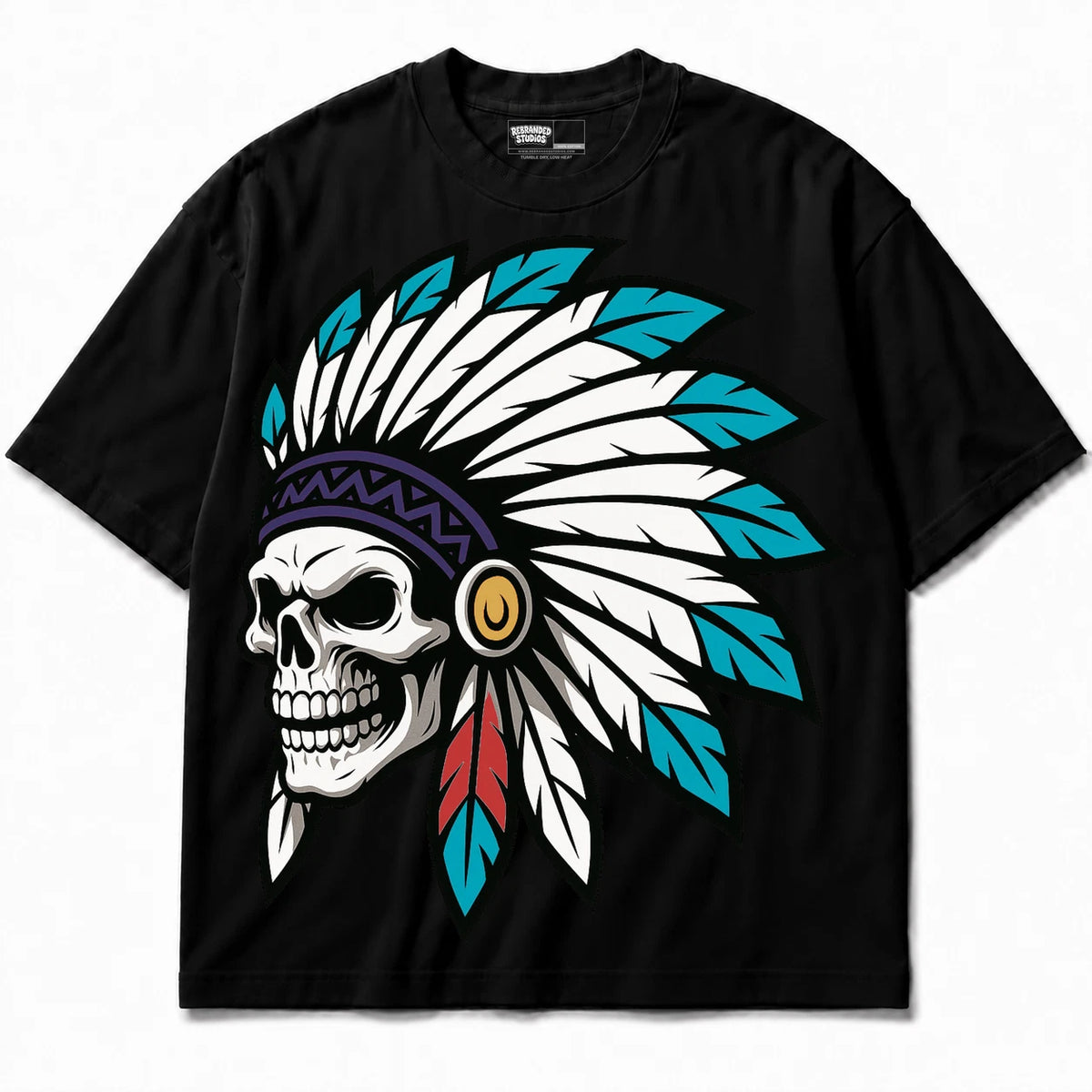 Rebranded Studios Chief 2.0 Air Jordan 8 Aqua Black shirt — front