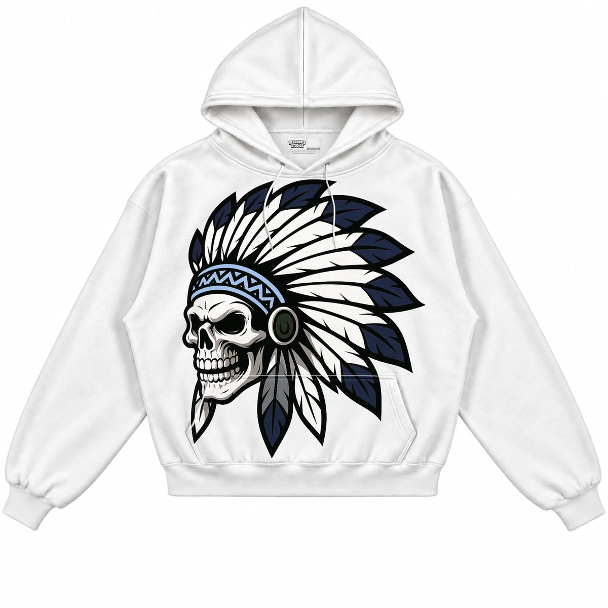 Rebranded Studios Chief 2.0 Air Jordan 13 Flint White hoodie — front