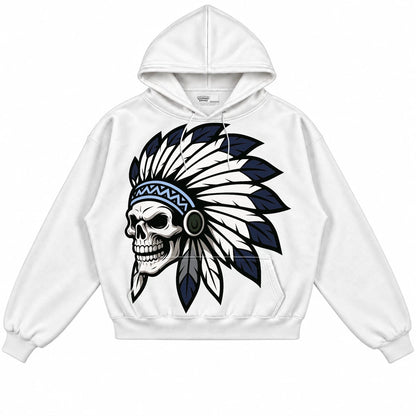 Rebranded Studios Chief 2.0 Air Jordan 13 Flint White hoodie — front