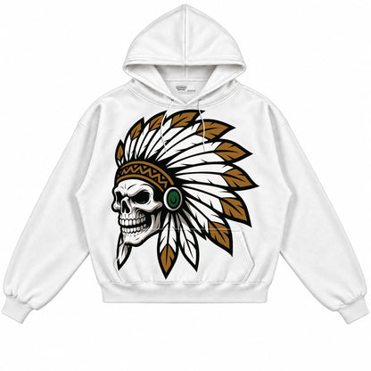 Rebranded Studios Chief 2.0 Air Jordan 13 Wheat White hoodie — front