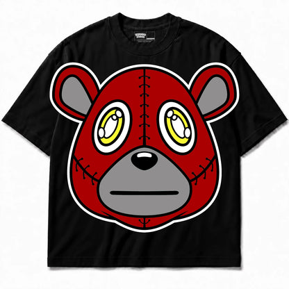 Rebranded Studios Rebranded Bear Air Jordan 14 Ferrari Black shirt — front