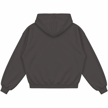 Rebranded Studios Fly By Choice Air Jordan 10 Shadow Collection charcoal gray hoodie — back
