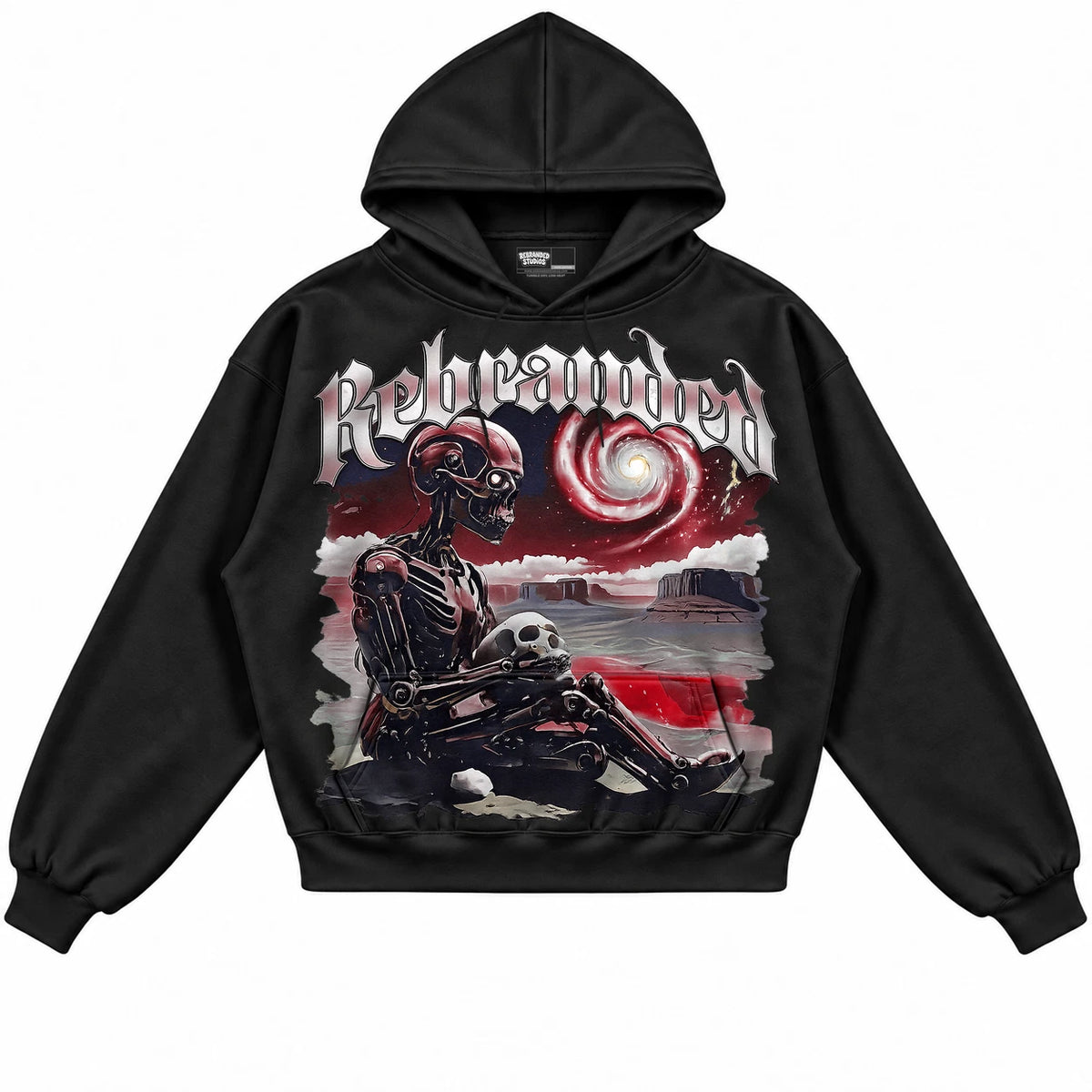 Rebranded Studios Rebranded Future Air Jordan 9 OG Space Jam black hoodie — front