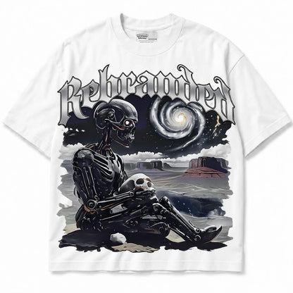 Rebranded Studios Rebranded Future Air Jordan 3 White Navy White shirt — front