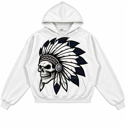 Rebranded Studios Chief 2.0 Air Jordan Retro 6 Georgetown White hoodie — front