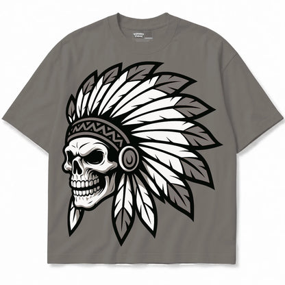 Rebranded Studios Chief 2.0 Air Jordan 4 Cave Stone cave gray shirt — front
