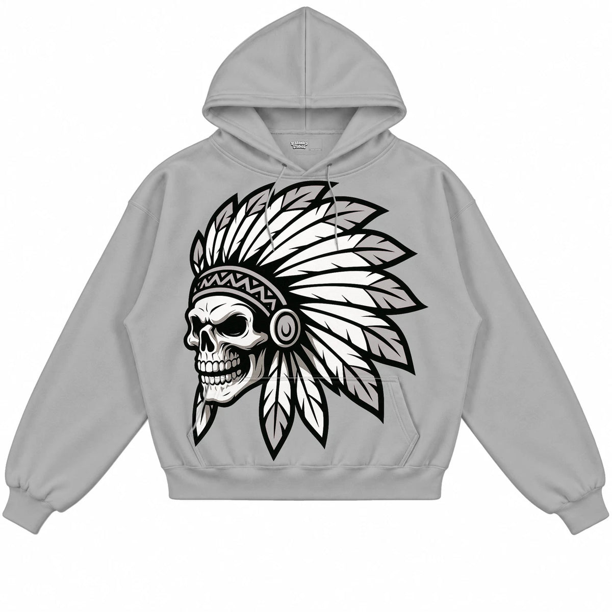 Rebranded Studios Chief 2.0 Air Jordan 10 Steel light gray hoodie — front