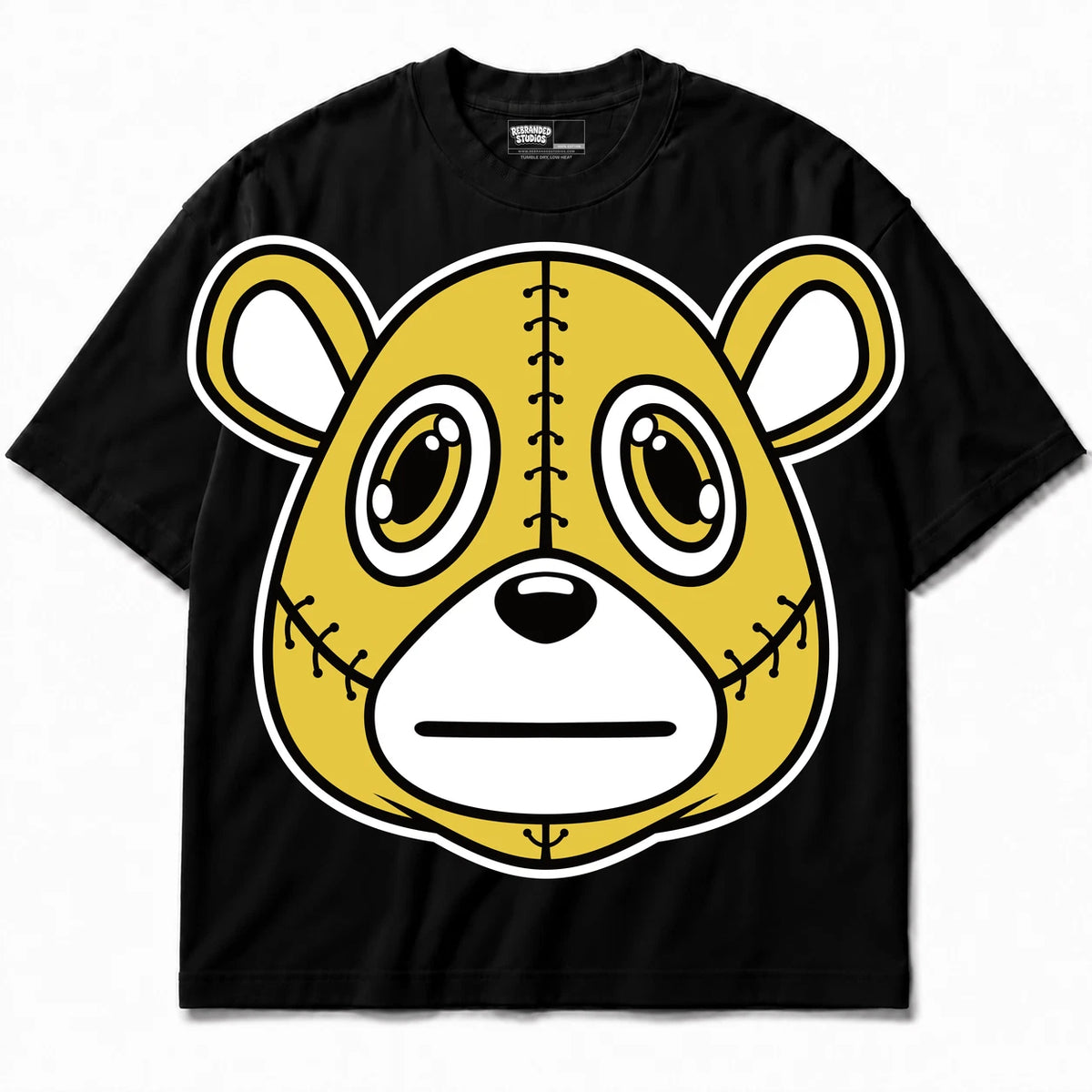 Rebranded Studios Rebranded Bear Air Jordan 4 Thunder Black shirt — front