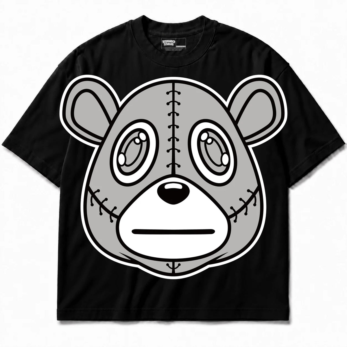 Rebranded Studios Rebranded Bear Air Jordan 10 Steel Black shirt — front