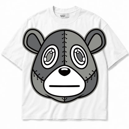 Rebranded Studios Rebranded Bear Air Jordan Retro 6 Cool Grey Collection white shirt — front