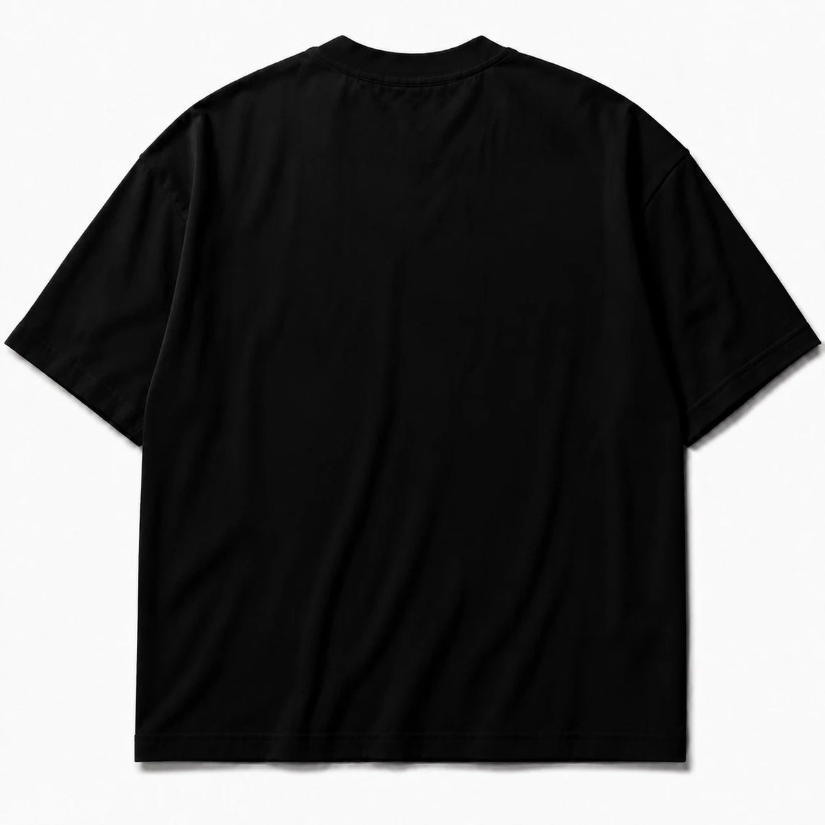 Rebranded Studios T-shirt — back view without sneakers