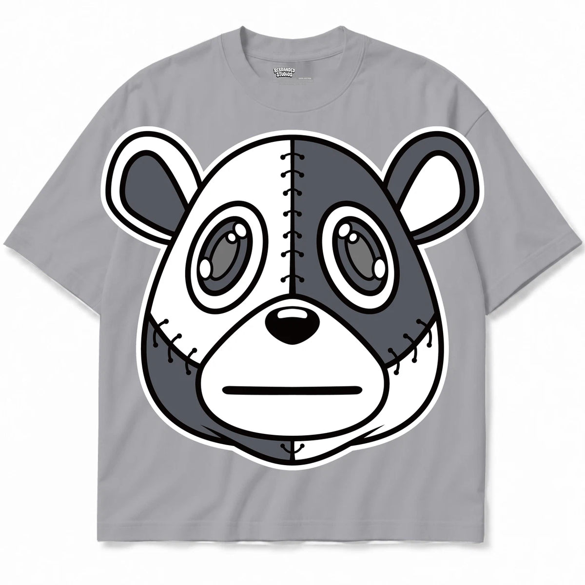 Rebranded Studios Rebranded Bear Air Jordan 9 Cool Grey light gray shirt — front