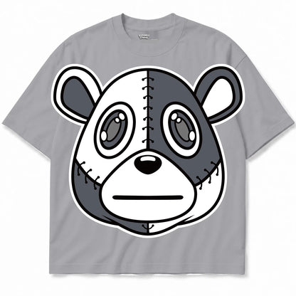 Rebranded Studios Rebranded Bear Air Jordan 9 Cool Grey light gray shirt — front