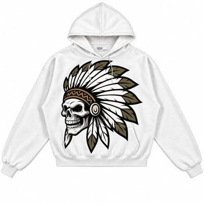 Rebranded Studios Chief 2.0 Air Jordan 3 Family Affair White hoodie — front