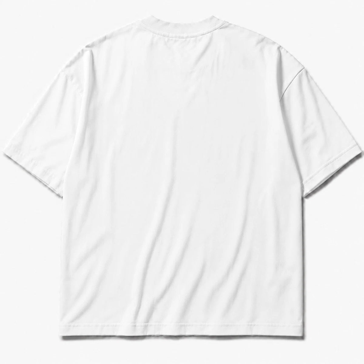 Rebranded Studios T-shirt — back view without sneakers