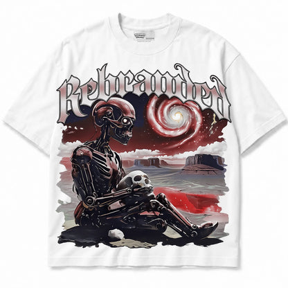 Rebranded Studios Rebranded Future Air Jordan Retro 3 Fire Red White shirt — front