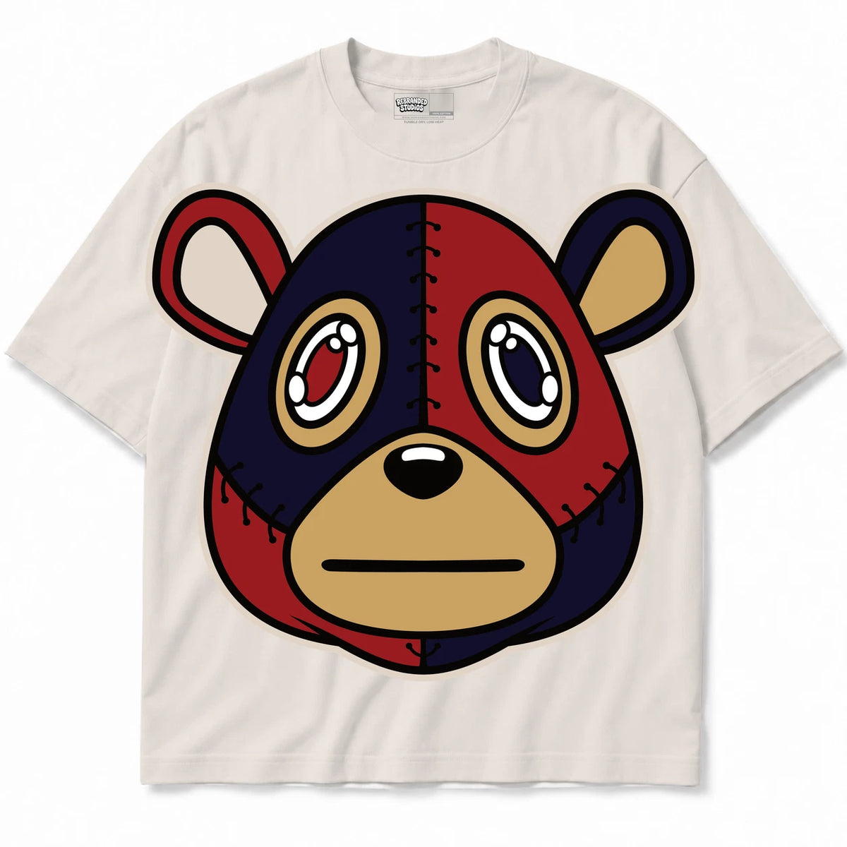Rebranded Studios Rebranded Bear AIR JORDAN 8 X SOLEFLY “MI CASA ES SU CASA" Collection light warm gray shirt — front