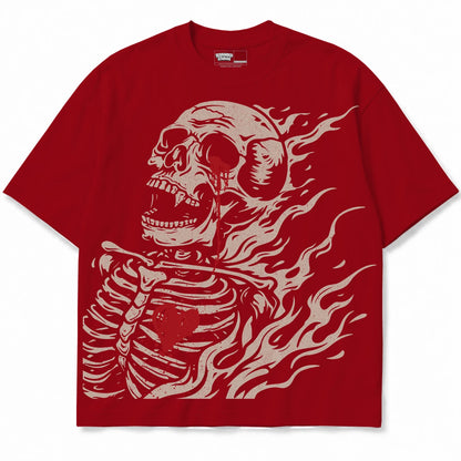 Rebranded Studios Club 2.0 Air Jordan 4 Brick By Brick red shirt — front