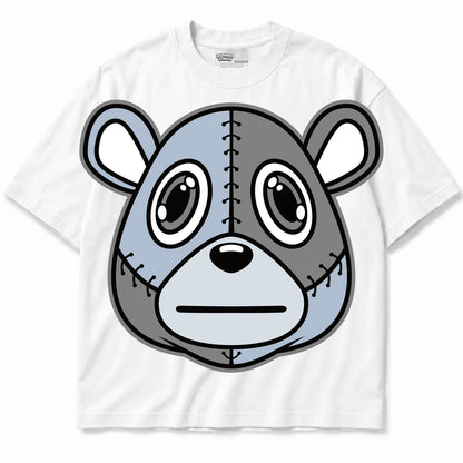 Rebranded Studios Rebranded Bear Air Jordan 11 Cement Grey Collection white shirt — front
