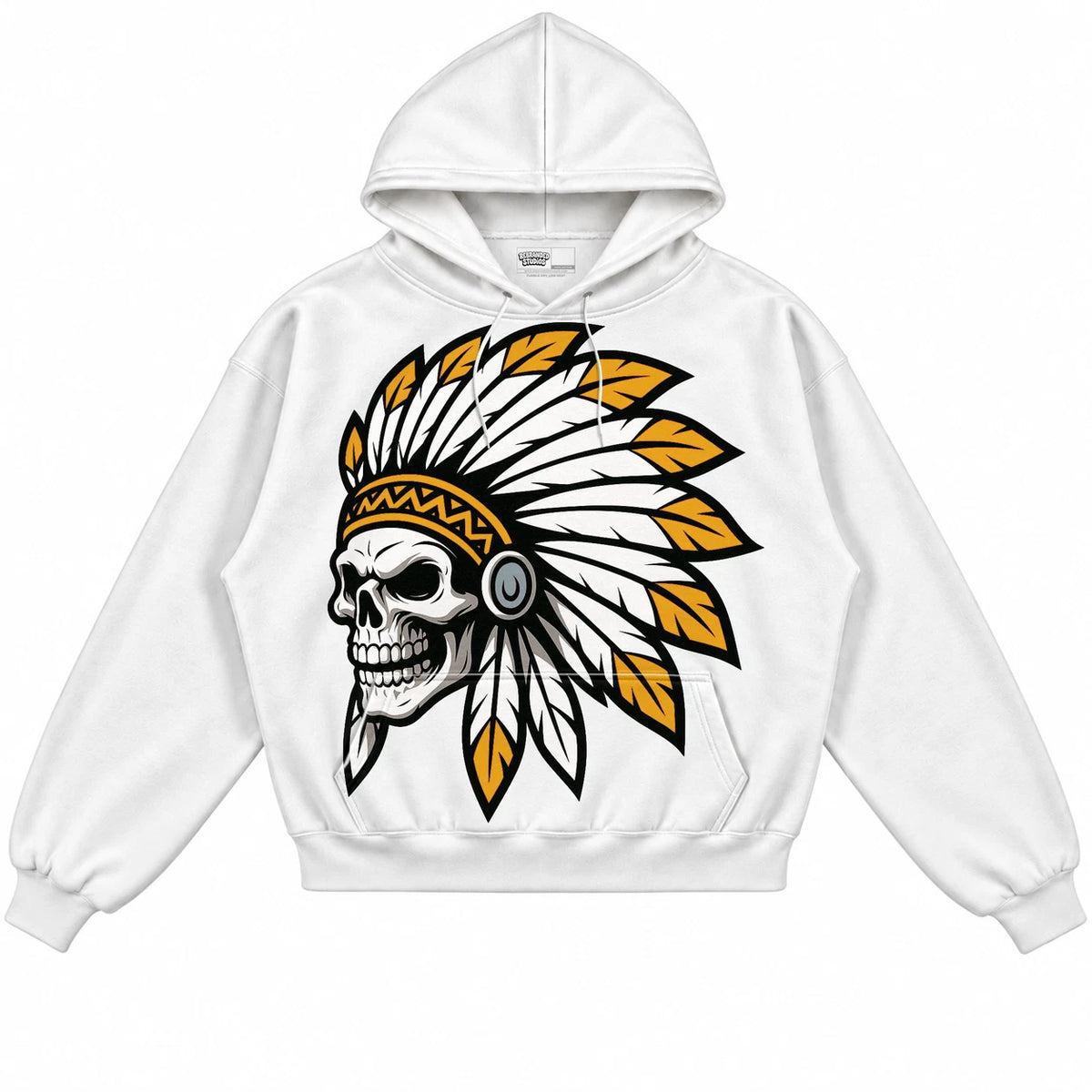 Rebranded Studios Chief 2.0 Air Jordan 6 Retro Yellow Ochre White hoodie — front