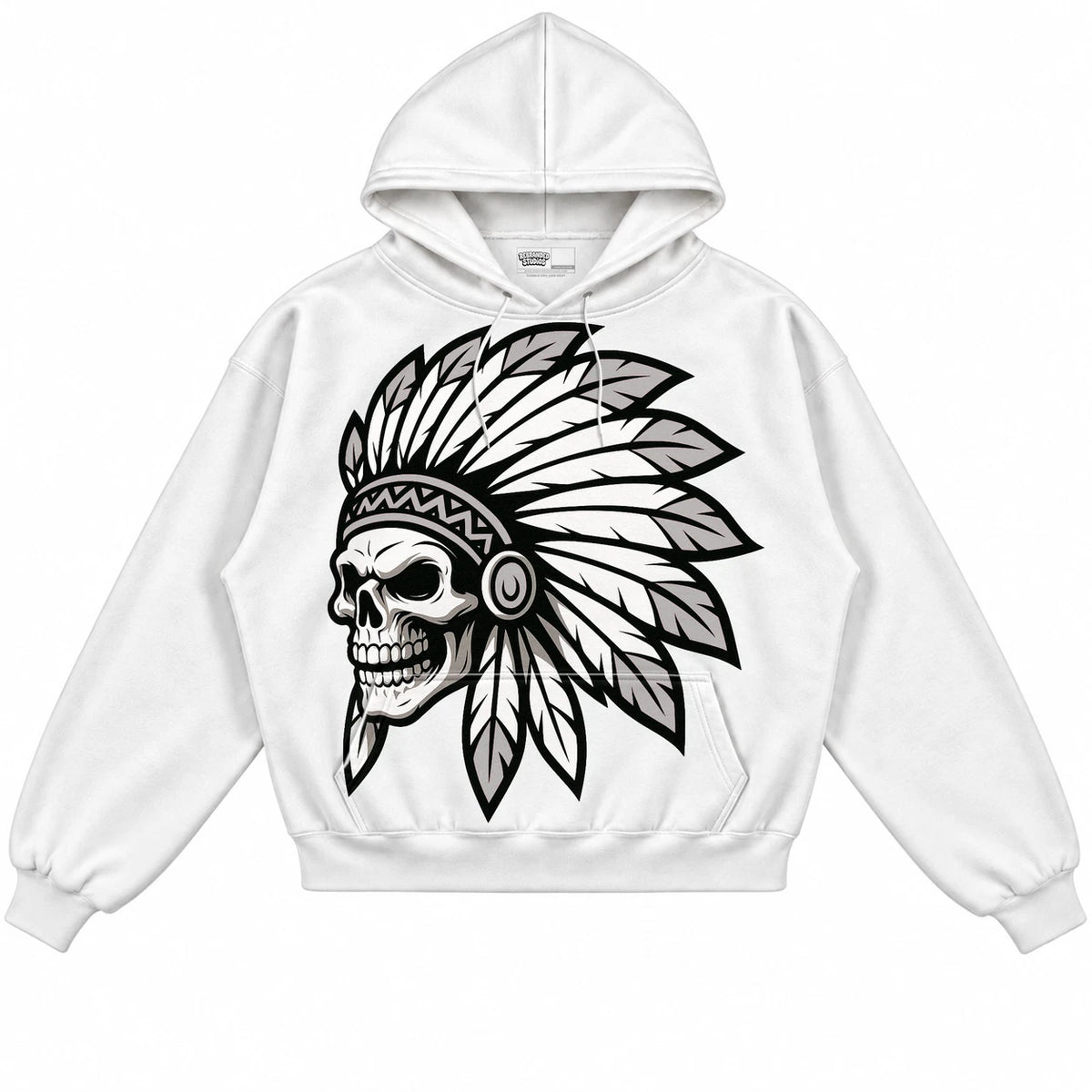 Rebranded Studios Chief 2.0 Air Jordan 10 Steel White hoodie — front