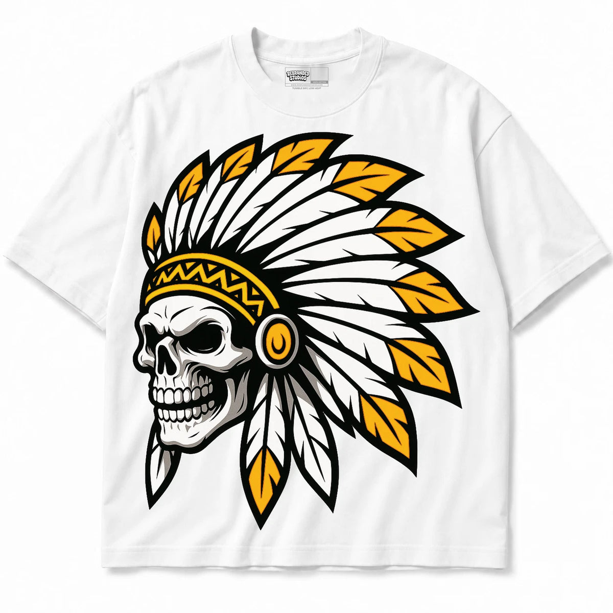 Rebranded Studios Chief 2.0 Air Jordan Retro 1 Taxi White shirt — front