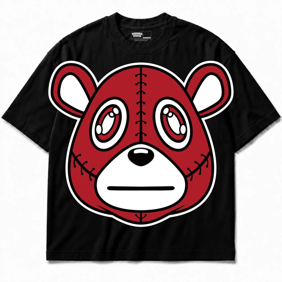 Rebranded Studios Rebranded Bear Air Jordan 6 Toro Bravo Collection black shirt — front