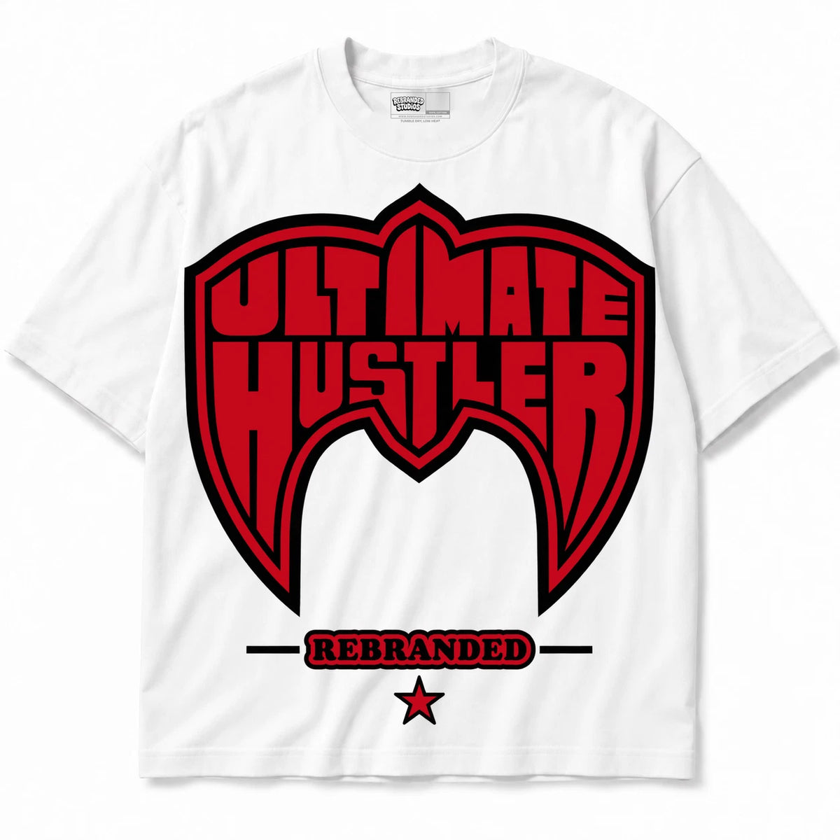 Rebranded Studios Ultimate Hustler Air Jordan 9 OG Space Jam Collection white shirt — front