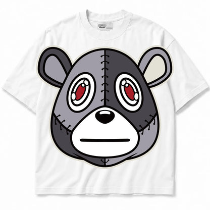 Rebranded Studios Rebranded Bear Air Jordan Retro 3 White Cement White shirt — front