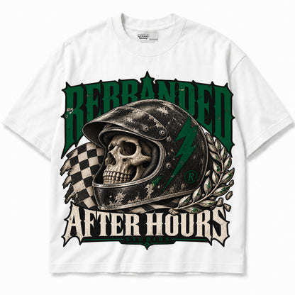 Rebranded Studios After Hours Air Jordan 12 Bucks Graphic T-Shirt — garment front