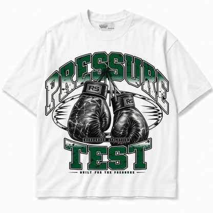Rebranded Studios Pressure Test Air Jordan 12 Bucks Graphic T-Shirt — garment front
