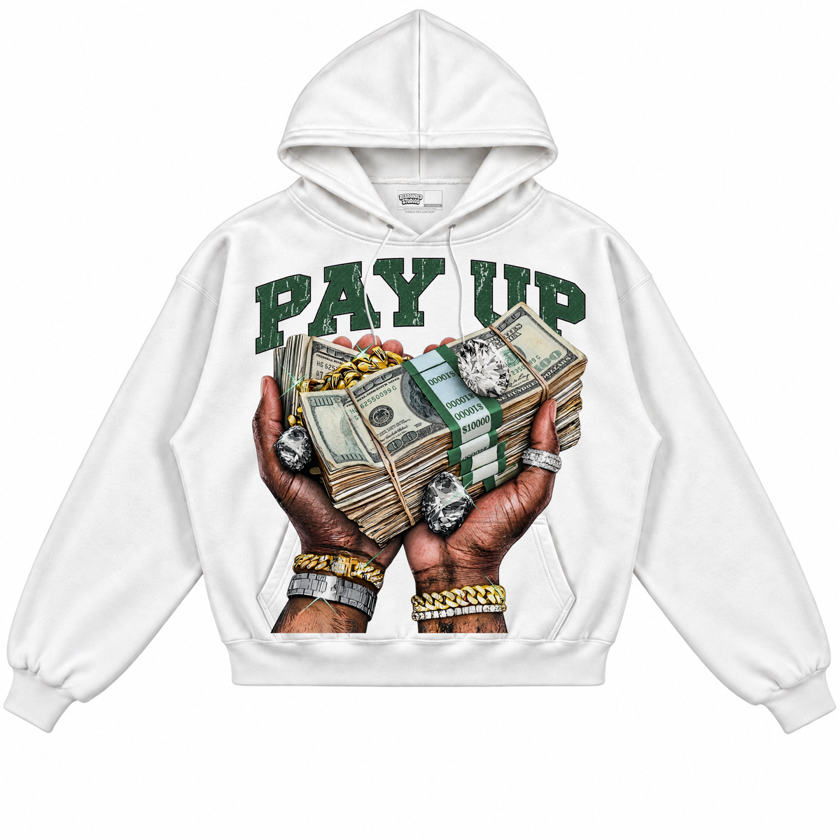 Rebranded Studios Pay Up — front without sneakers
