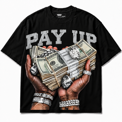 Rebranded Studios Pay Up — front without sneakers