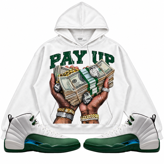 Rebranded Studios Pay Up — front styled with matching sneakers