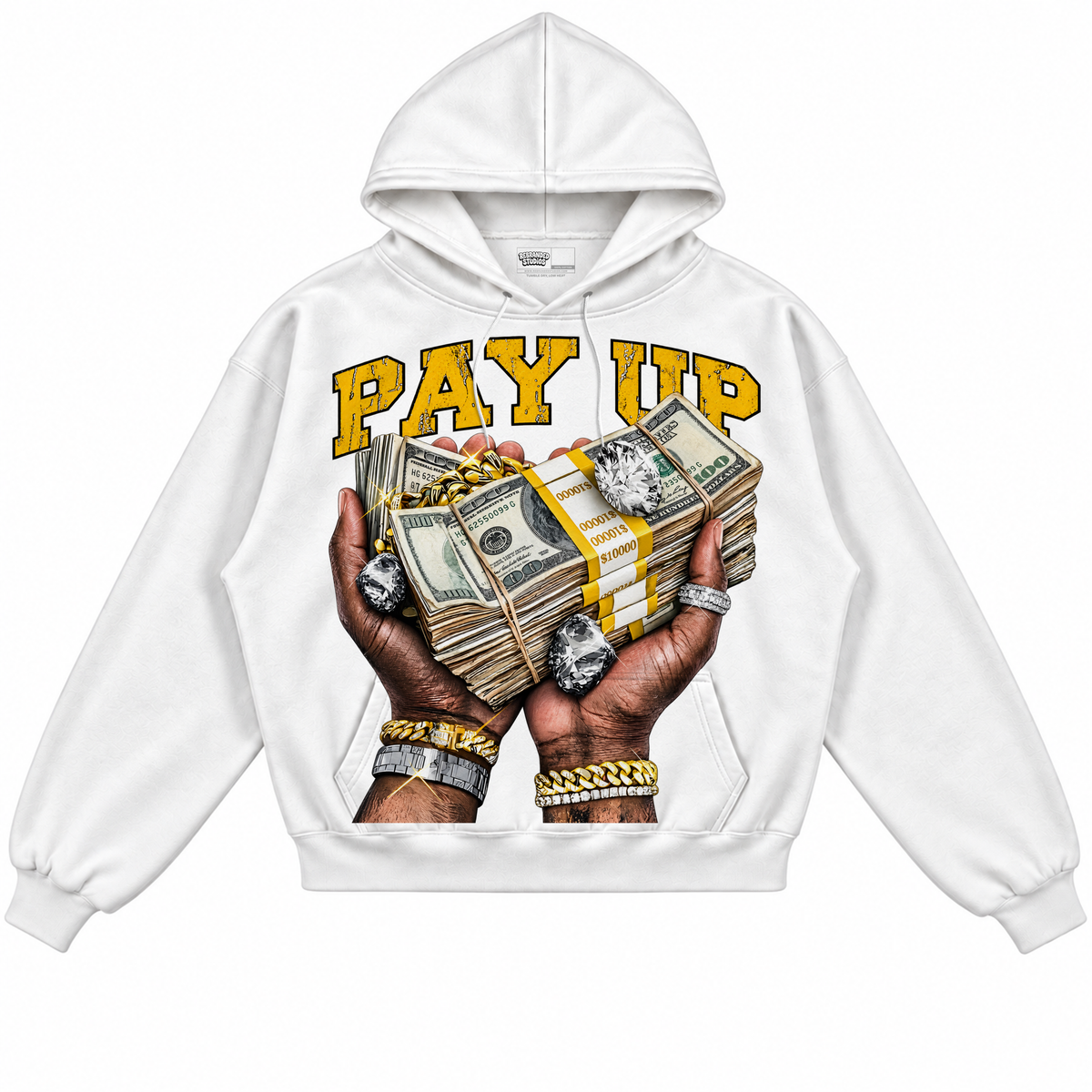 Rebranded Studios Pay Up — front without sneakers