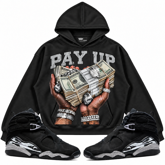 Rebranded Studios Pay Up — front styled with matching sneakers