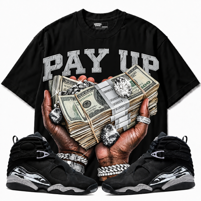 Rebranded Studios Pay Up — front styled with matching sneakers