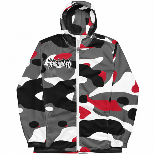 Rebranded Studios Classic Camo Air Jordan 9 OG Space Jam Windbreaker - front
