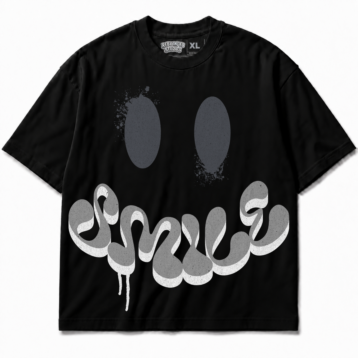 Rebranded Studios Smile Air Jordan 8 Chrome Graphic T-Shirt
