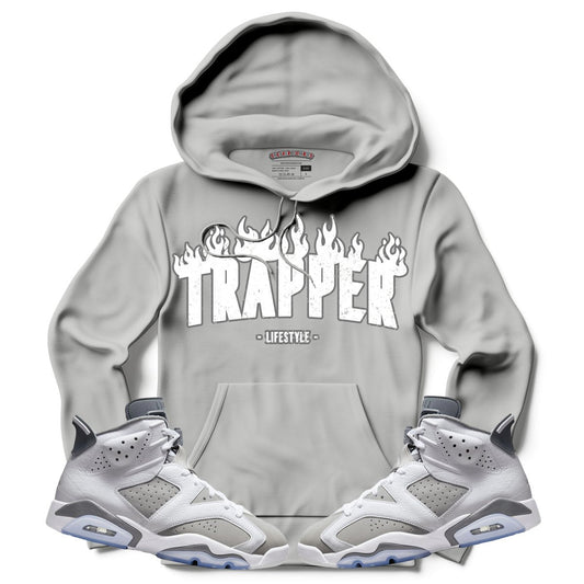 Trapper (Retro 6 Cool Grey) Hoodie - Misguided