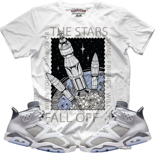 When Aiming For The Stars (Retro 6 Cool Grey) T-Shirt - Misguided
