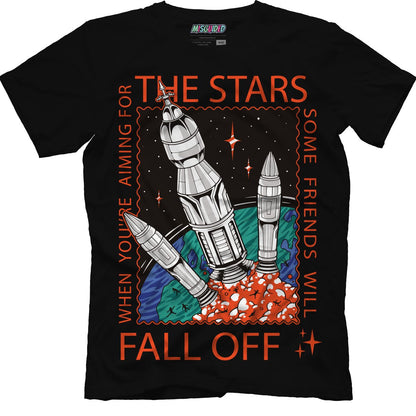 When Your Aiming For The Stars Some Friends Will Fall Off (Air Jordan 12 Brilliant Orange) T-Shirt - Misguided